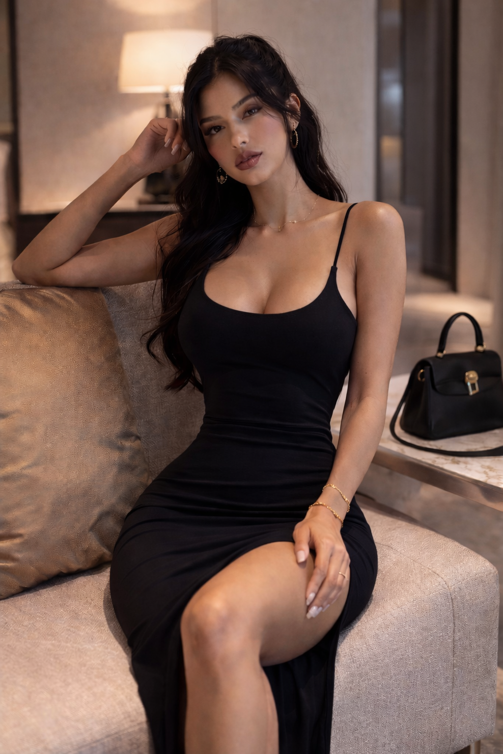 Aveline Sculpt Midi Dress